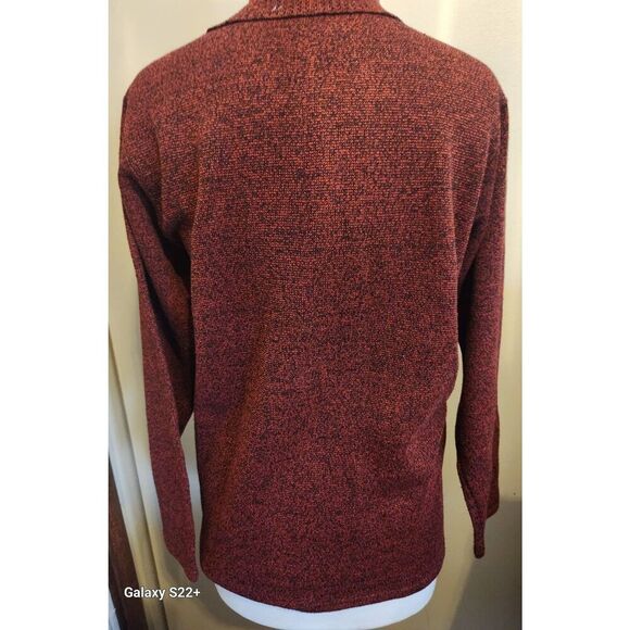 C53 TC Fashion red sweater cardigan floral ribbon & sequin design flower buttons - Picture 8 of 10